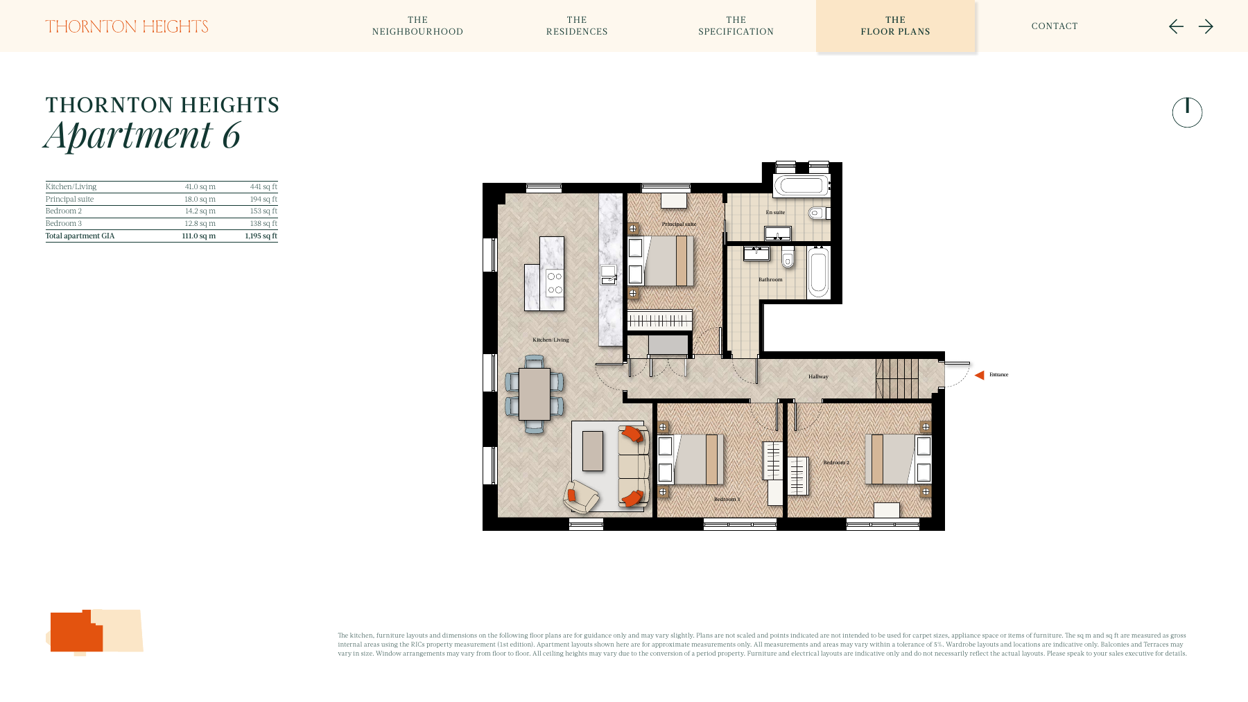 Flat 6 floorplan
