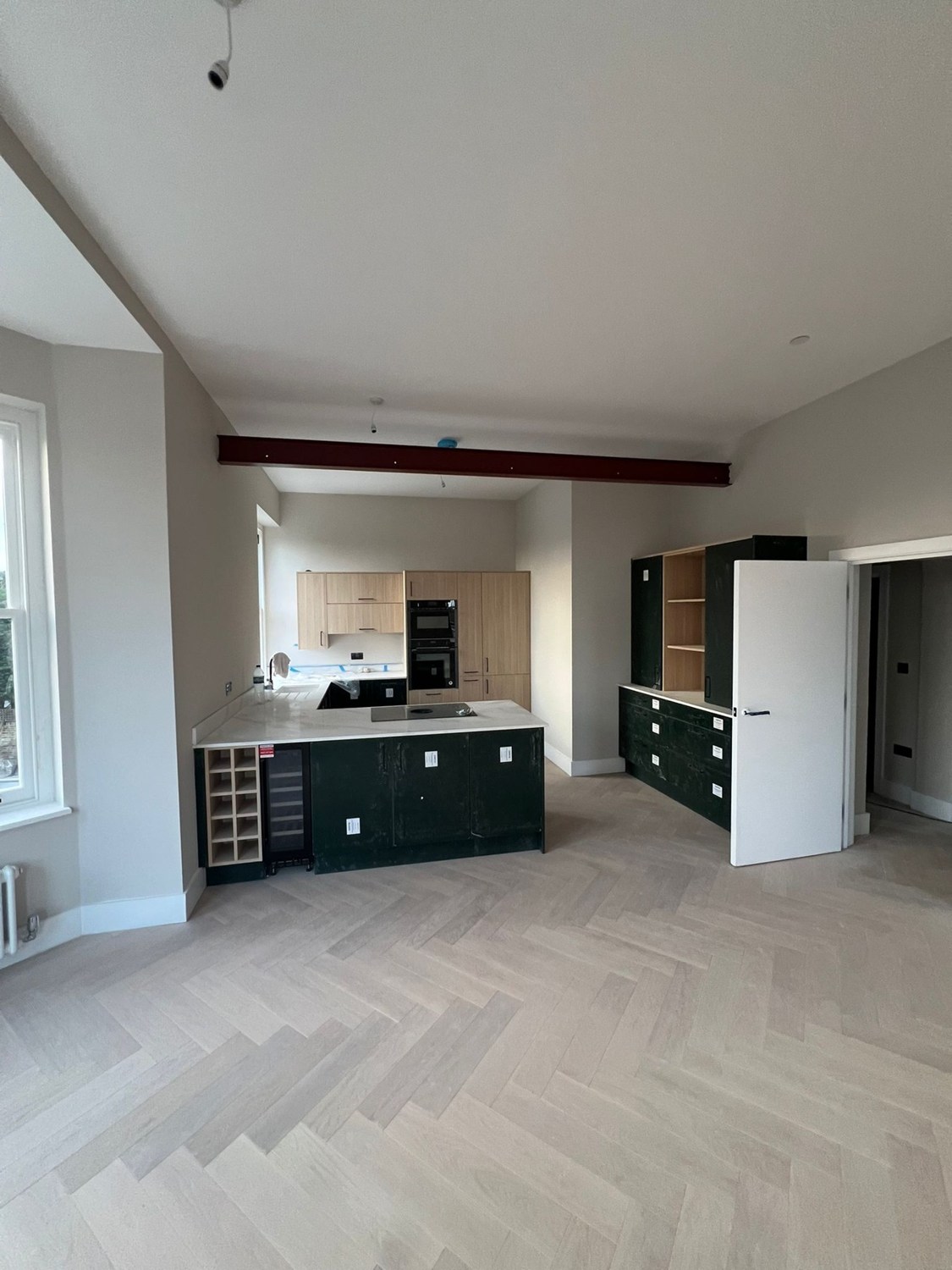 Apartment kitchen installation, before final finishing · March 2026